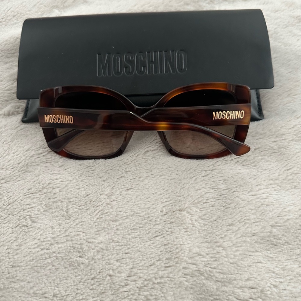 Moschino Brown Designer Sunglasses